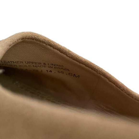 Tory Burch Pointed Suede Ballet Flats in Colorblock Cream and Yellow - Picture 9 of 9